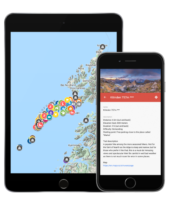 INTERACTIVE MAP LOFOTEN ISLANDS NORWAY