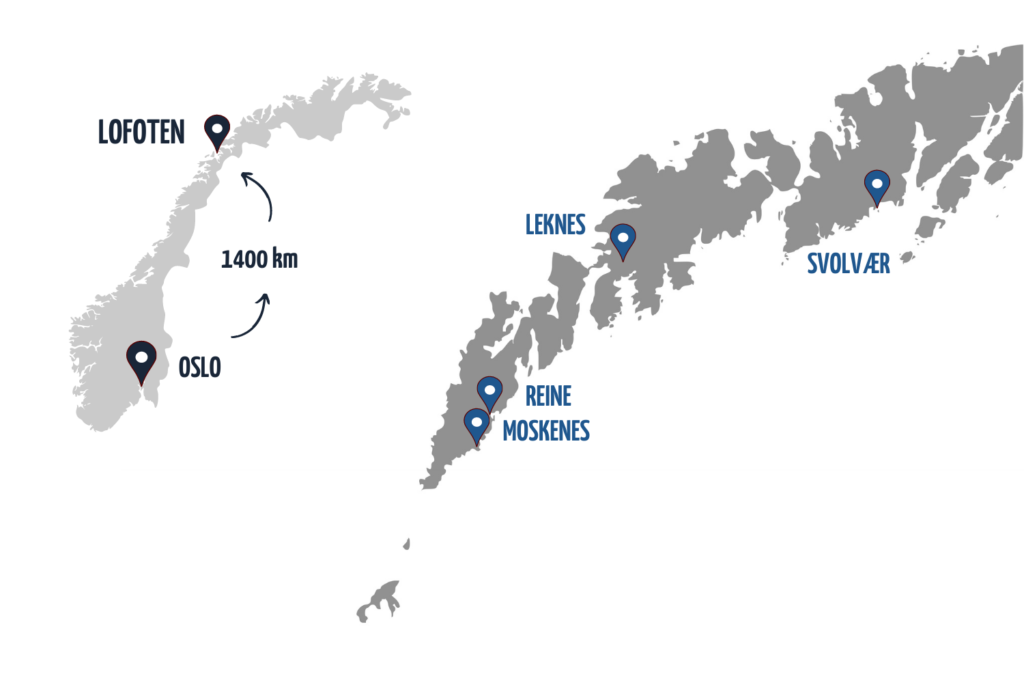 LOFOTEN NORWAY MAP
