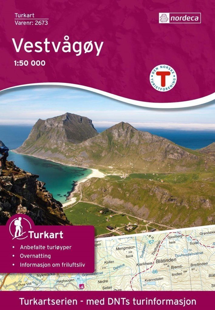 best map of lofoten - vestvagoy island around Leknes