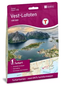 Best Map of Lofoten Islands - west Lofoten and Lofotodden National Park