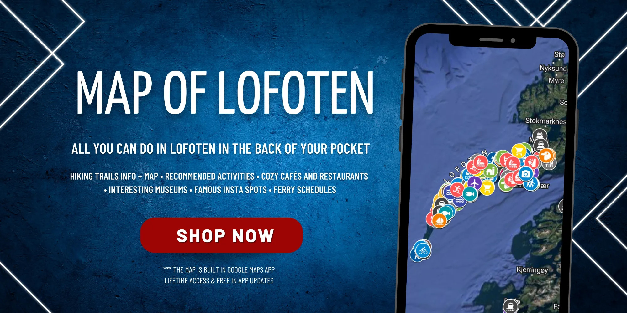 Interactive map of Lofoten Banner