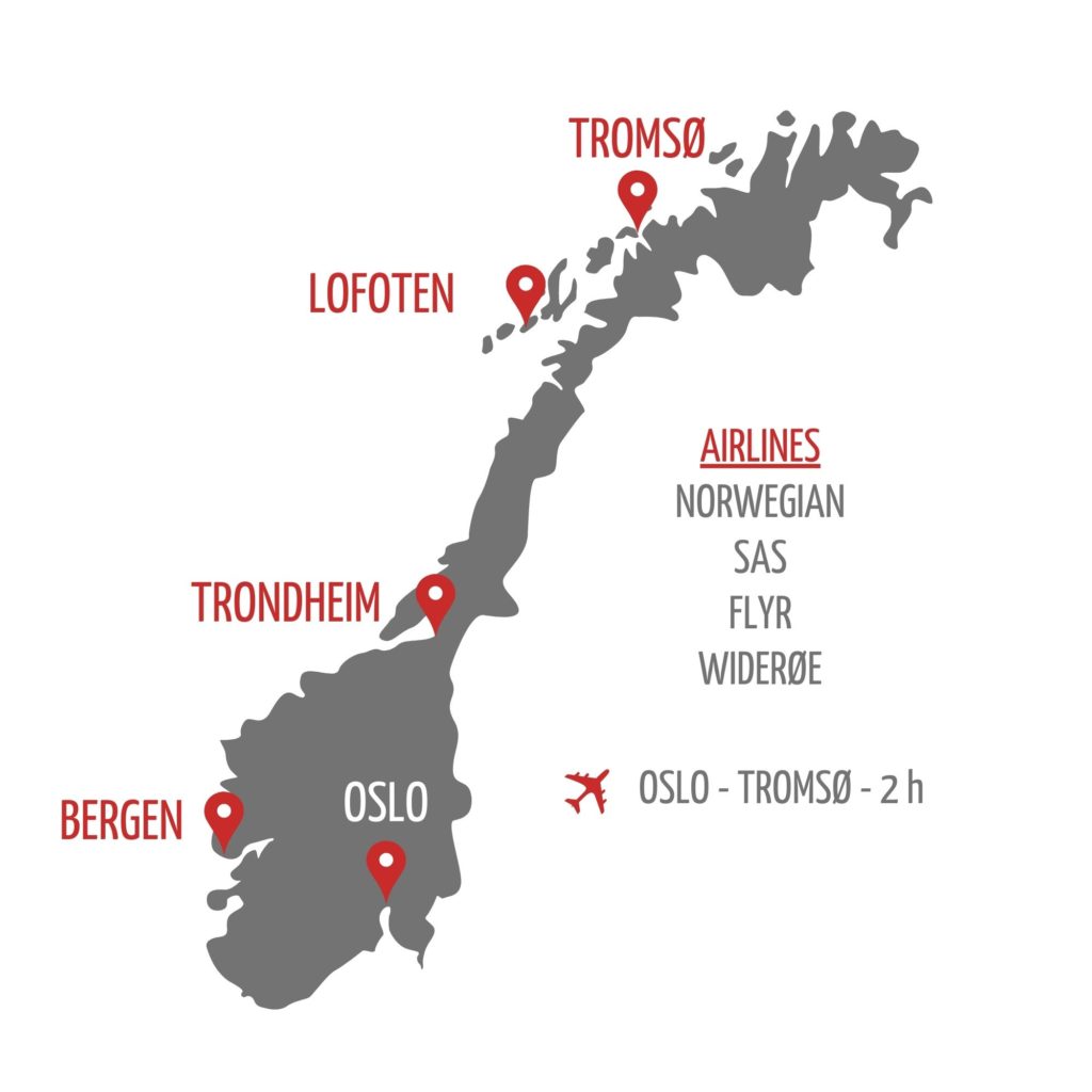 How to get to Tromsø by plane with Norwegian, SAS, Flyr or Widerøe