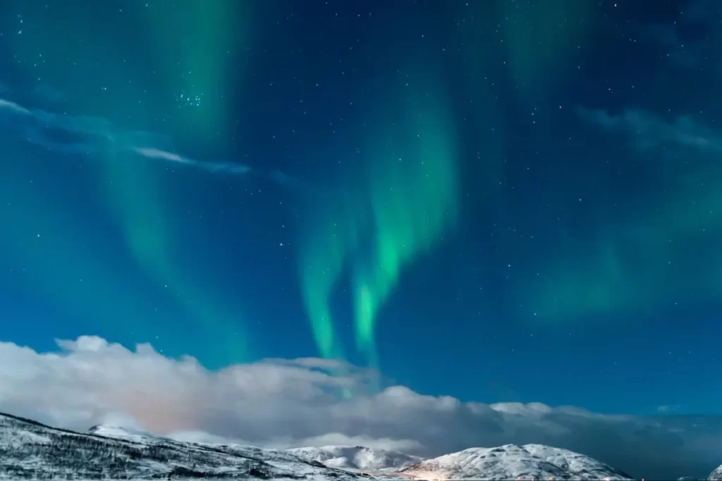 northern lights - aurora borealis - in Tromsø, Norway