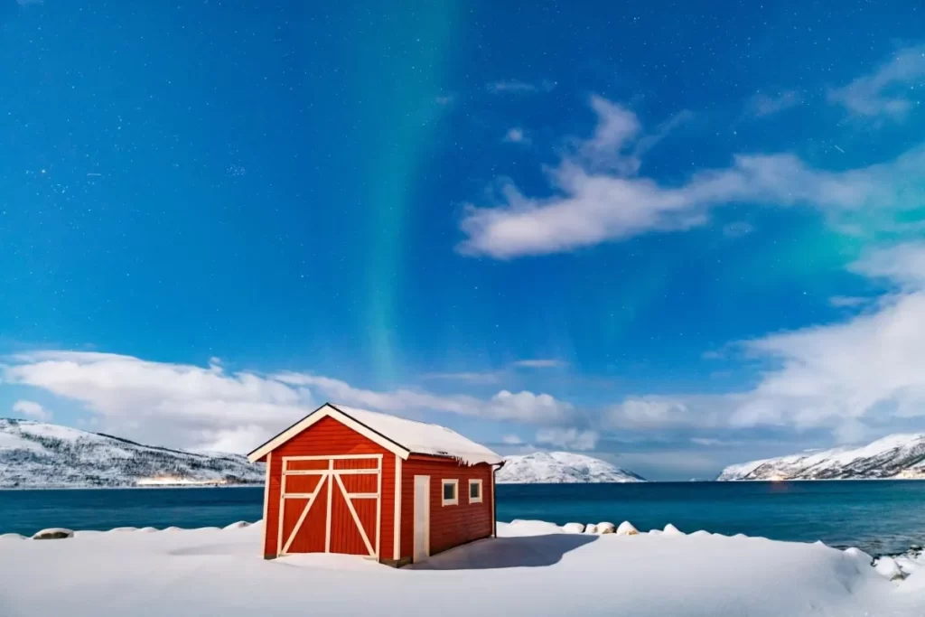 northern lights - aurora borealis - in Tromsø, Norway