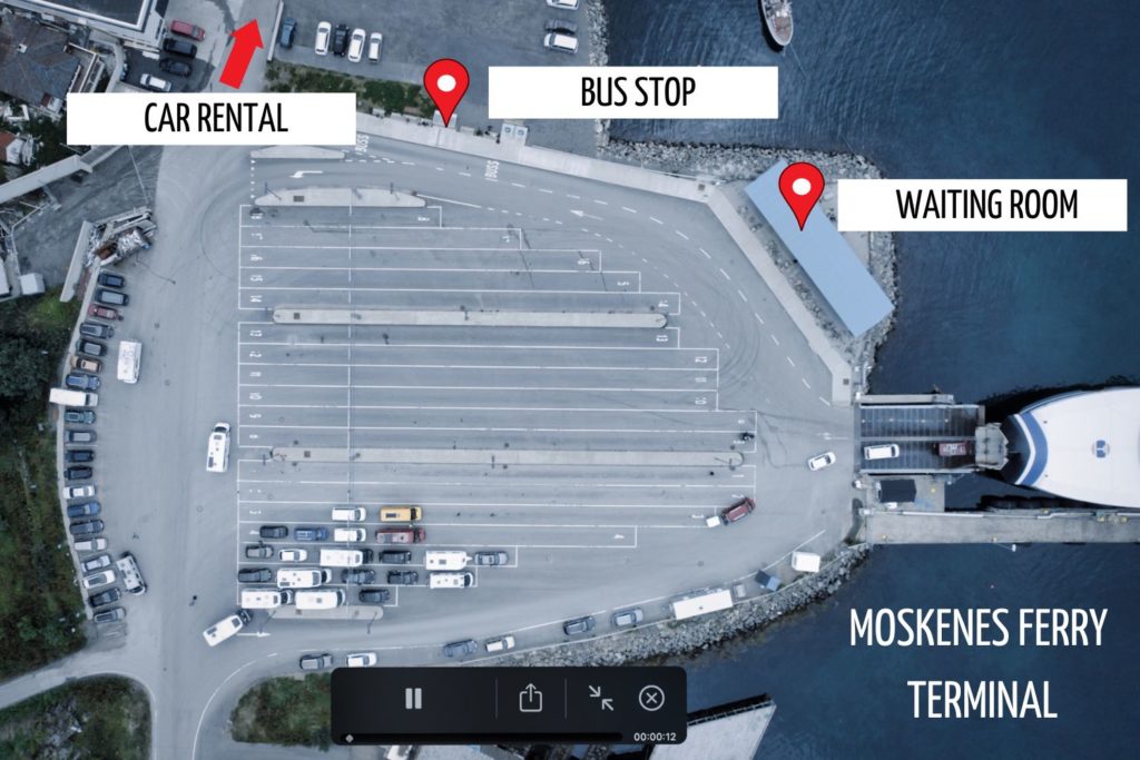 Moskenes Ferry Terminal Lofoten Map