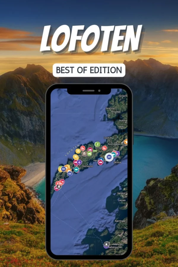 Interactive map of Lofoten: Best Places to See (Guide to Lofoten)