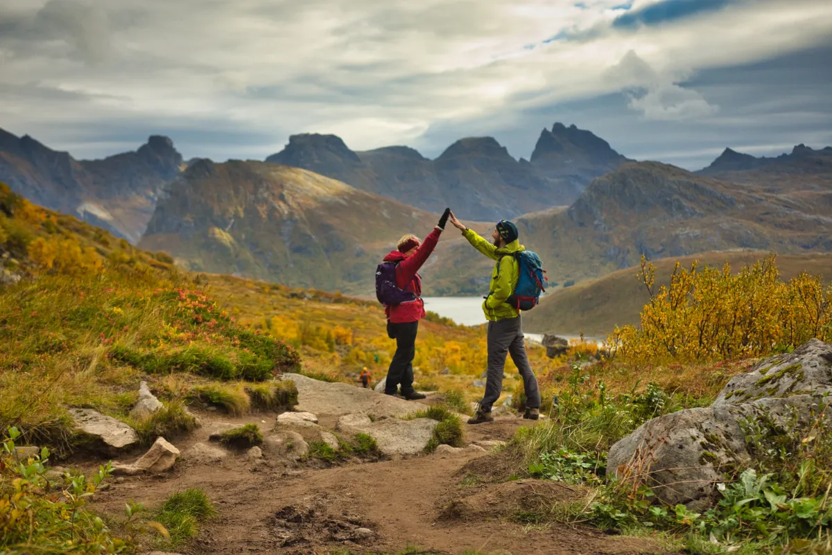 Guide to Lofoten: Hiking to Kvalvika Beach with Ivar and his mom