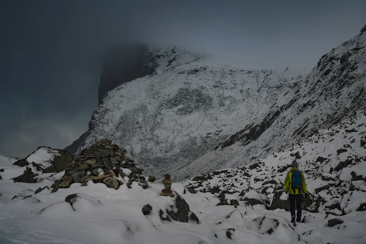 Guide to Lofoten: Weather changes quickly and unexpectadly on the way to Kvalvika Beach and Ryten