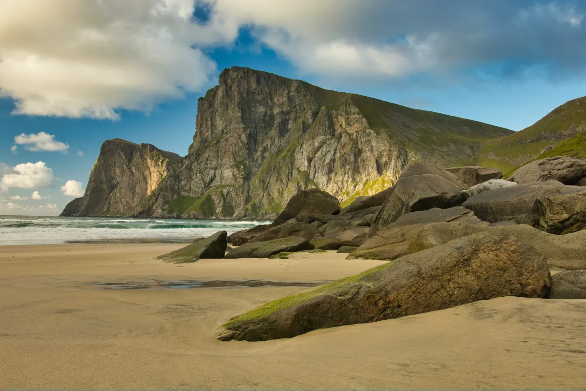 What to do in Lofoten in Summer: Enjoy a day at Kvalvika Beach