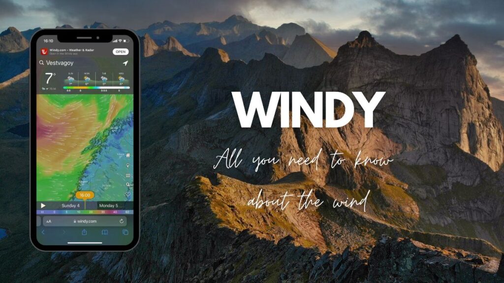 best apps for travelling in norway: windy