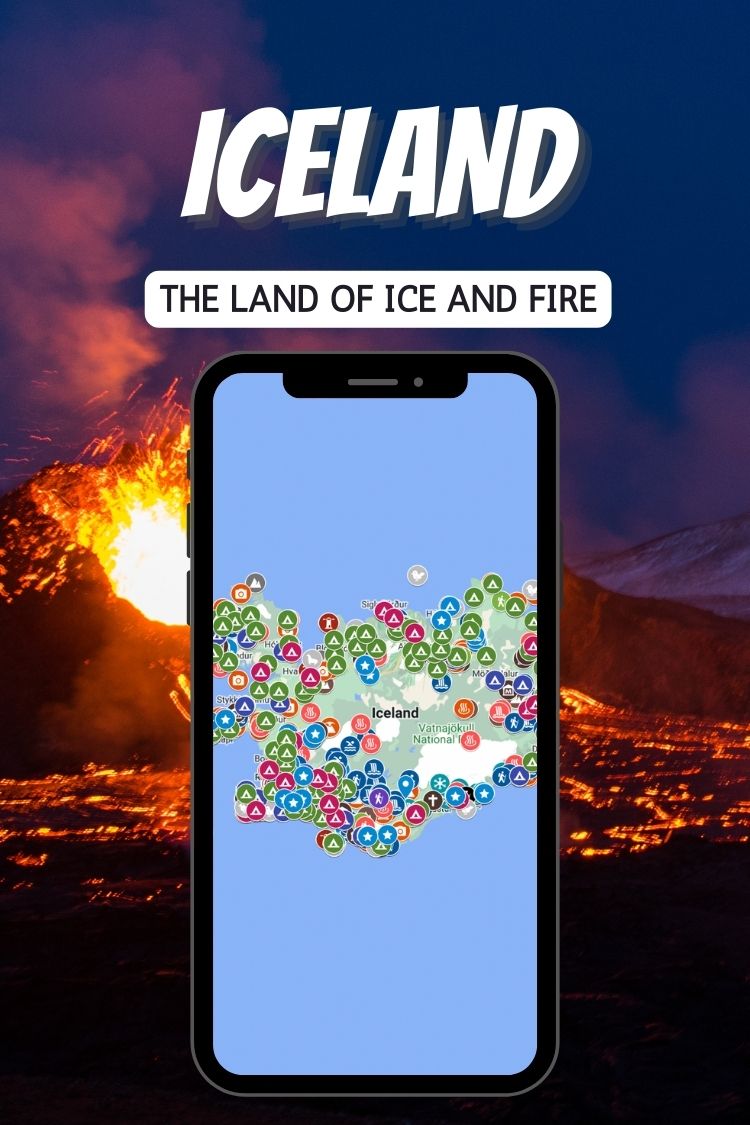 Interactive Map of Iceland with descriptions of places to visit