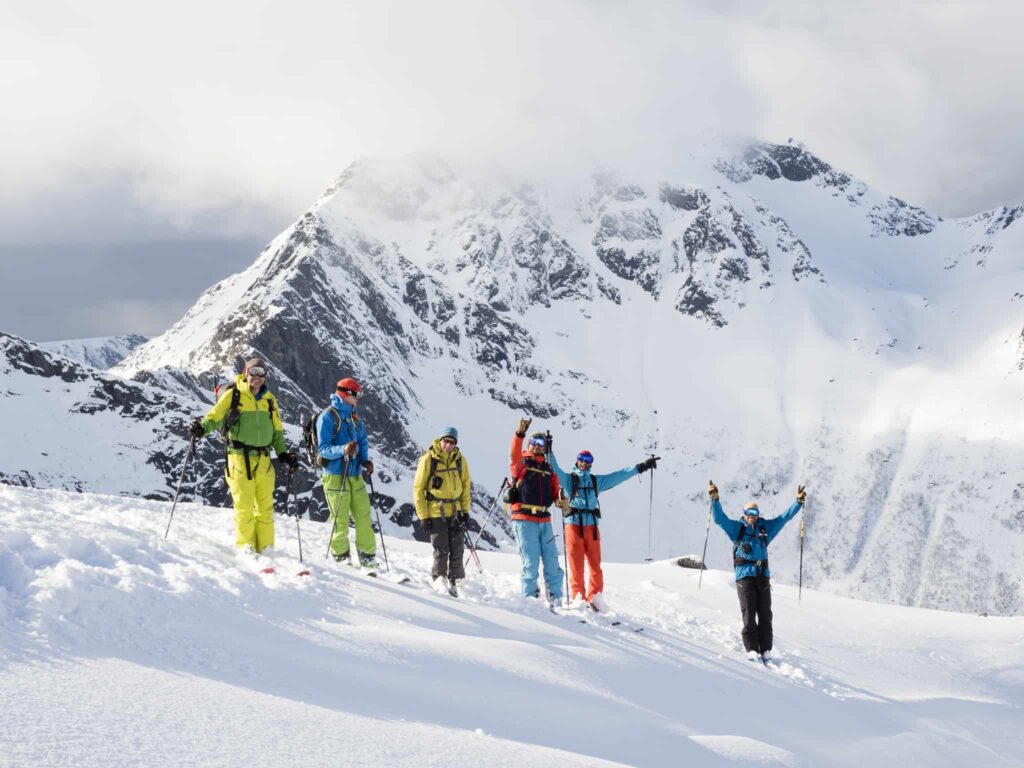 ski touring in lofoten with trevarefabrikken
