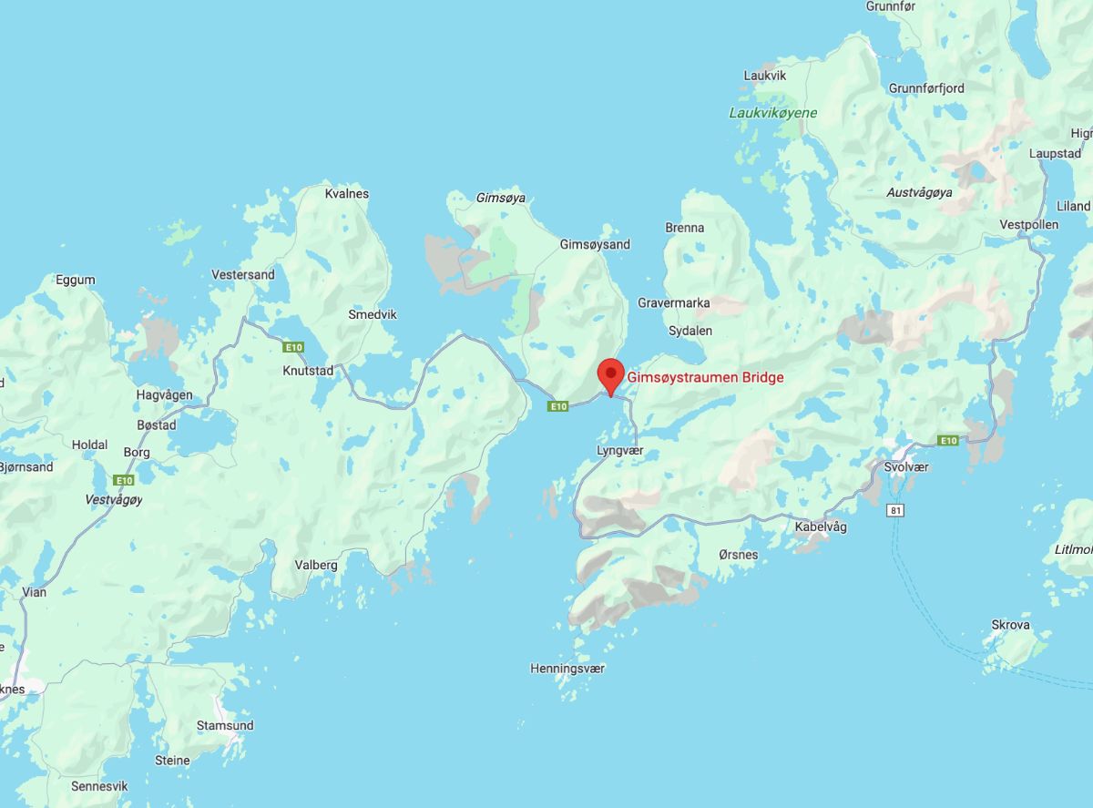 Live webcams in Lofoten: Gimsøybrua Bridge