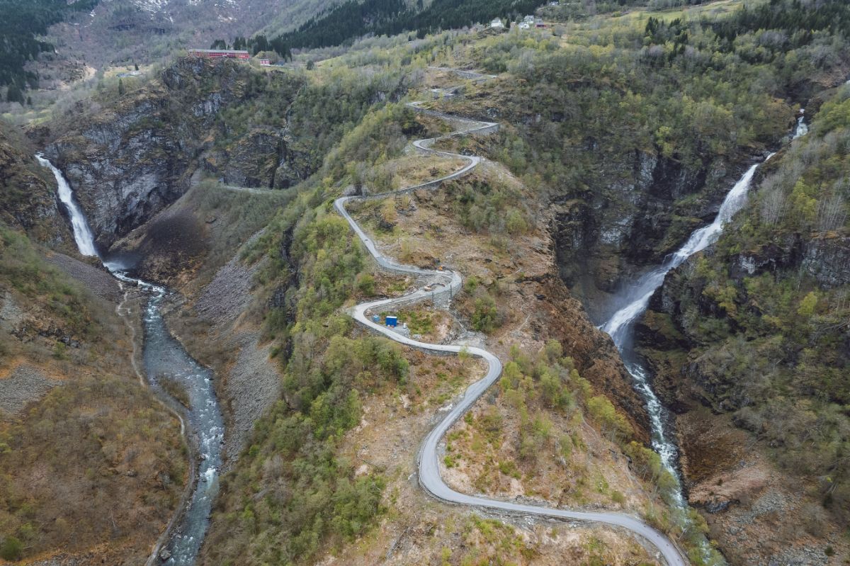 Stalheimskleiva used to be the highlight of the busride between Gudvangen and Voss on Norway in a Nutshell Route