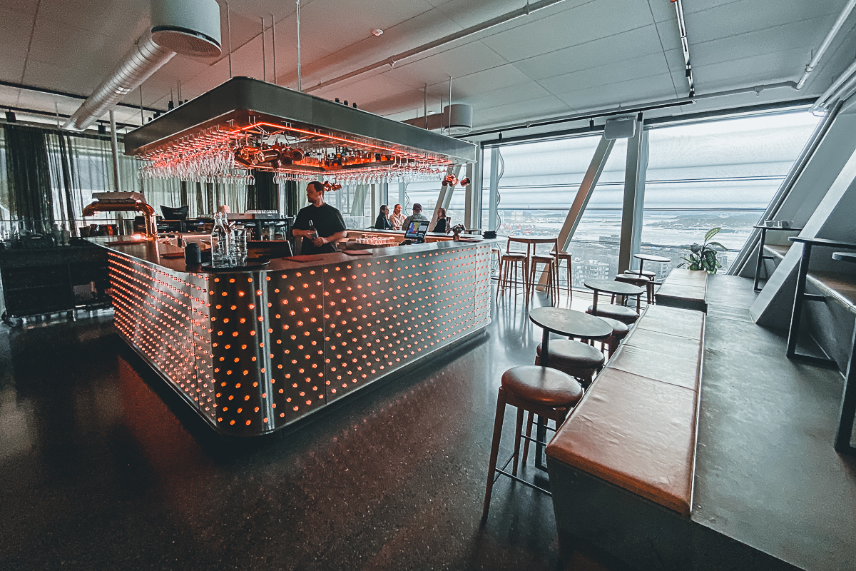 Top floor of the Munch Museum in Oslo