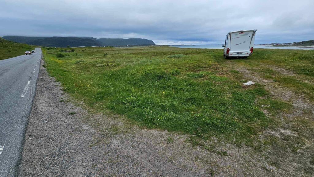 Examples of illegal wild camping in Lofoten