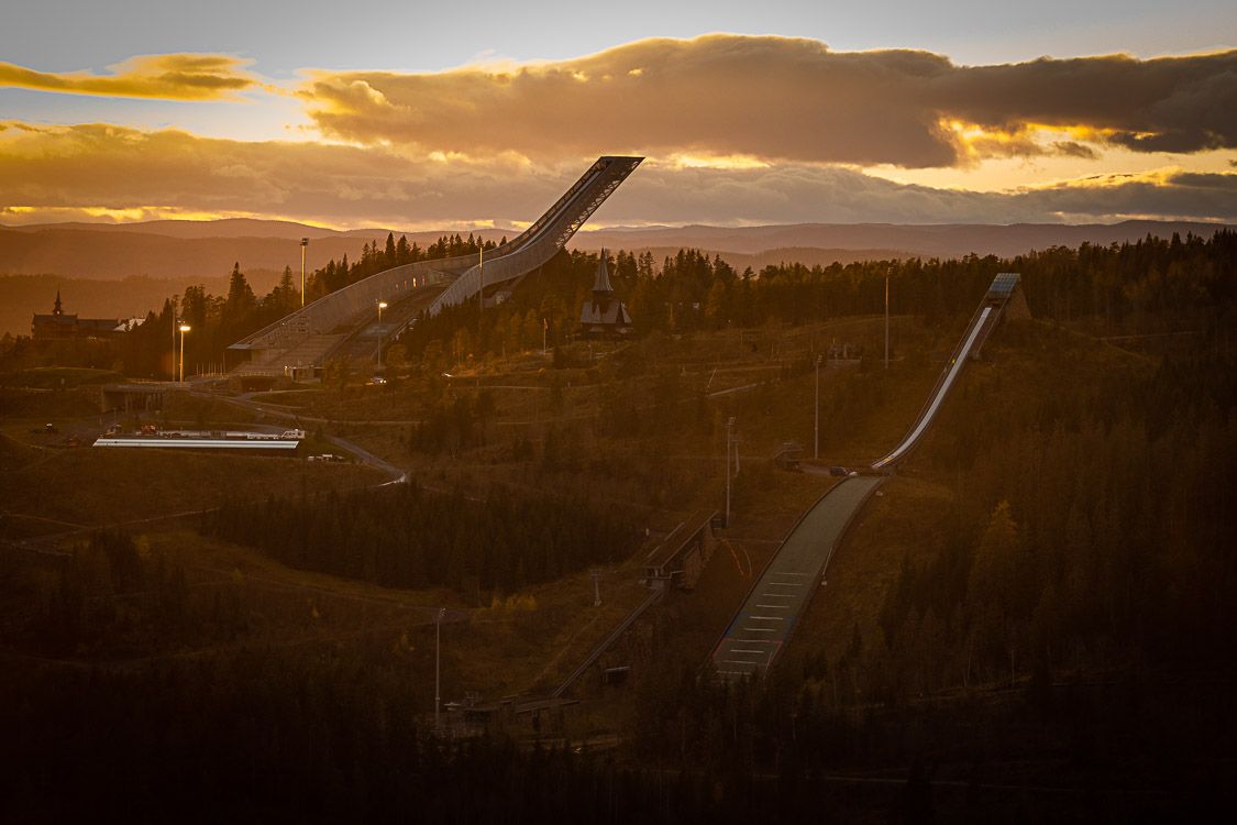 The ski jumps at Holmenkollen