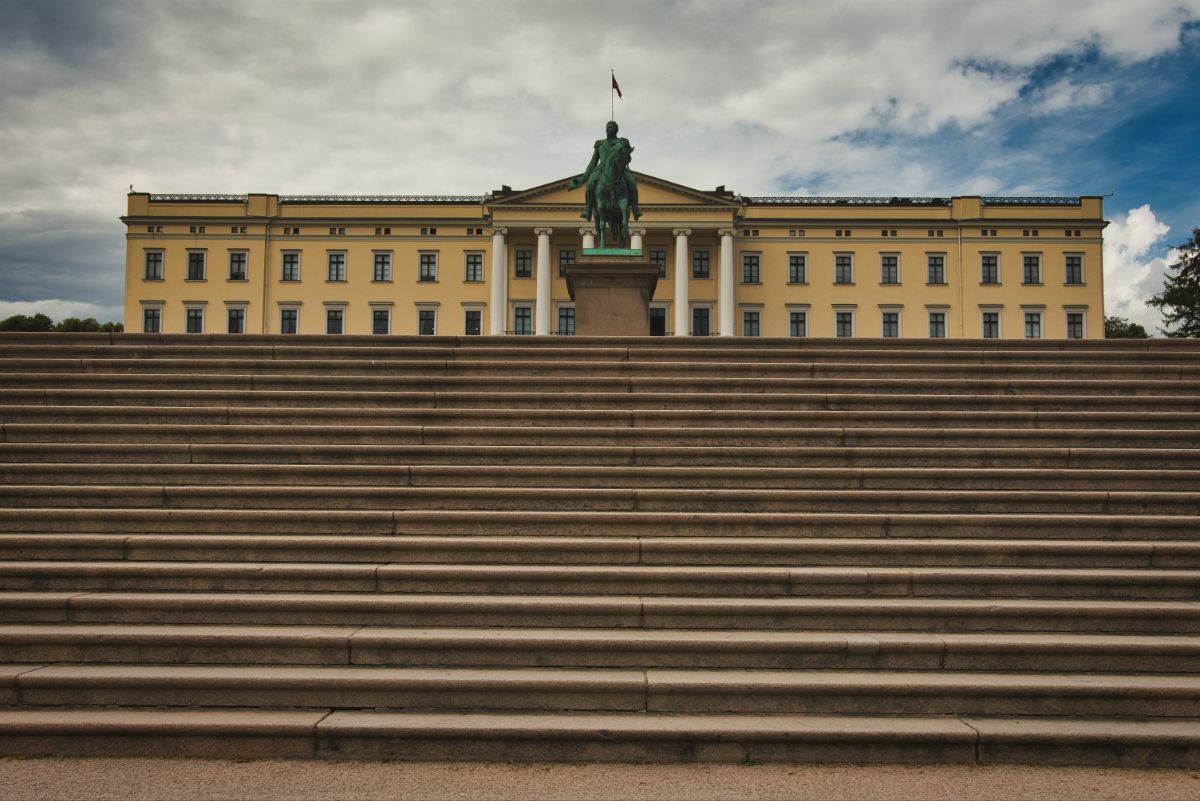 The Royal Palace in Oslo, Norway