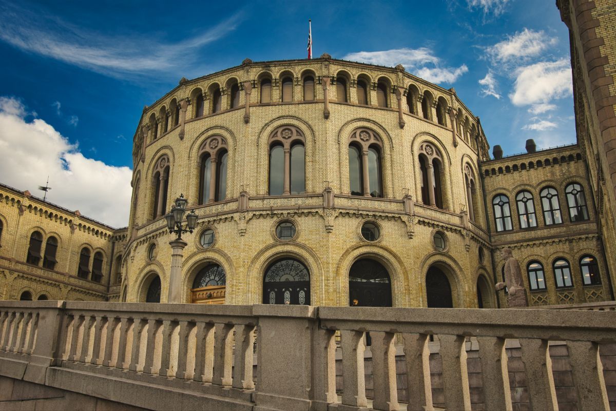 The building of the Norwegian Parliament Stortinget