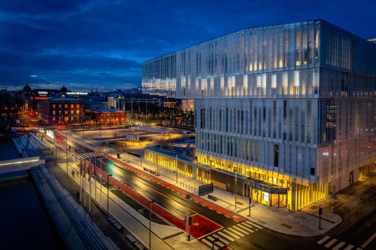 Oslo in 24 hours: Deichmann library seen from Oslo Opera House