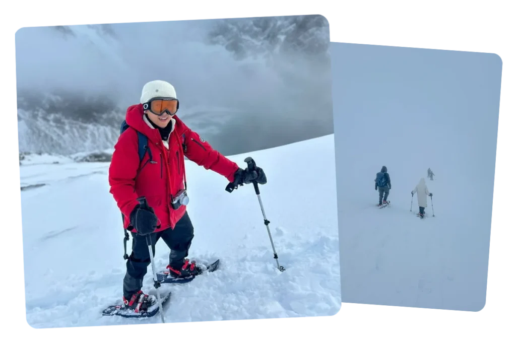 From Reine Moderate Challenging Snowshoe Hike to Ryten 3