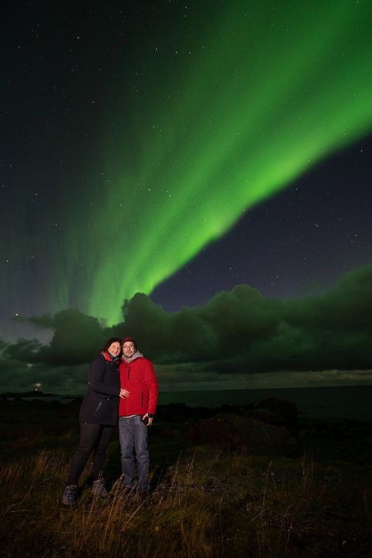 northern lights tour from reine lofoten