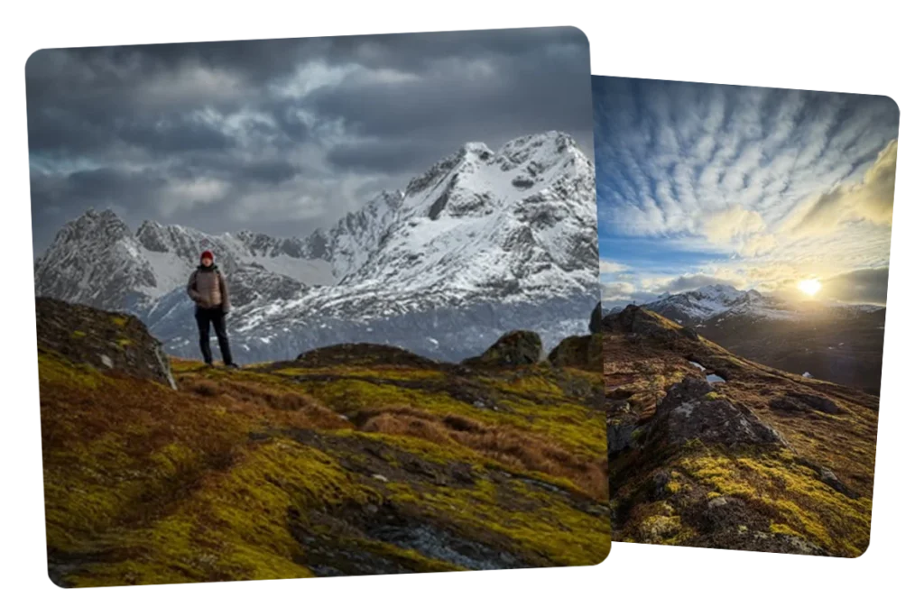 From Reine Moderate Challenging Snowshoe Hike 2