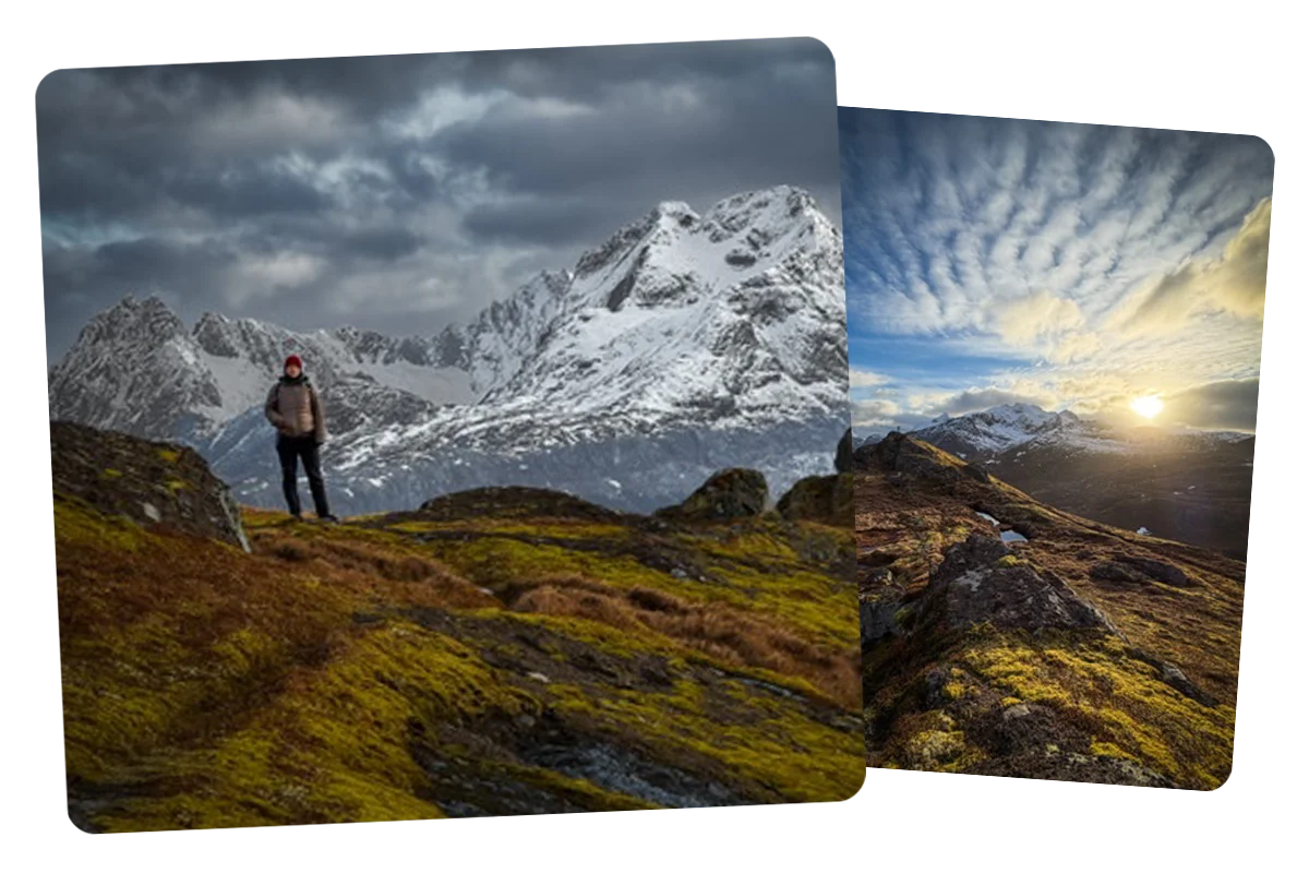 From Reine Moderate Challenging Snowshoe Hike 2
